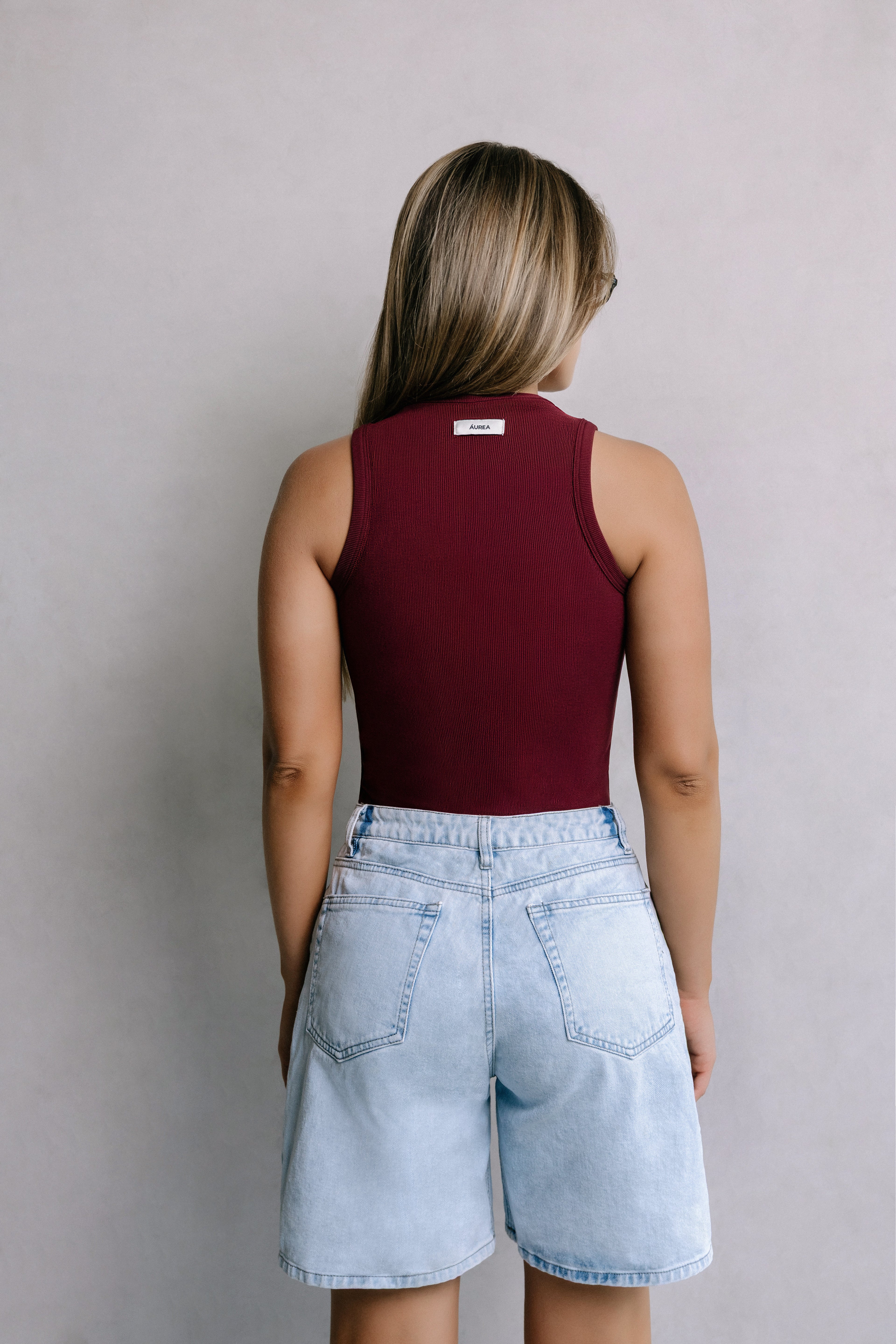 RIB TANK TOP VINO