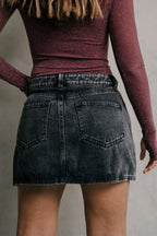 FALDA DENIM NEGRA