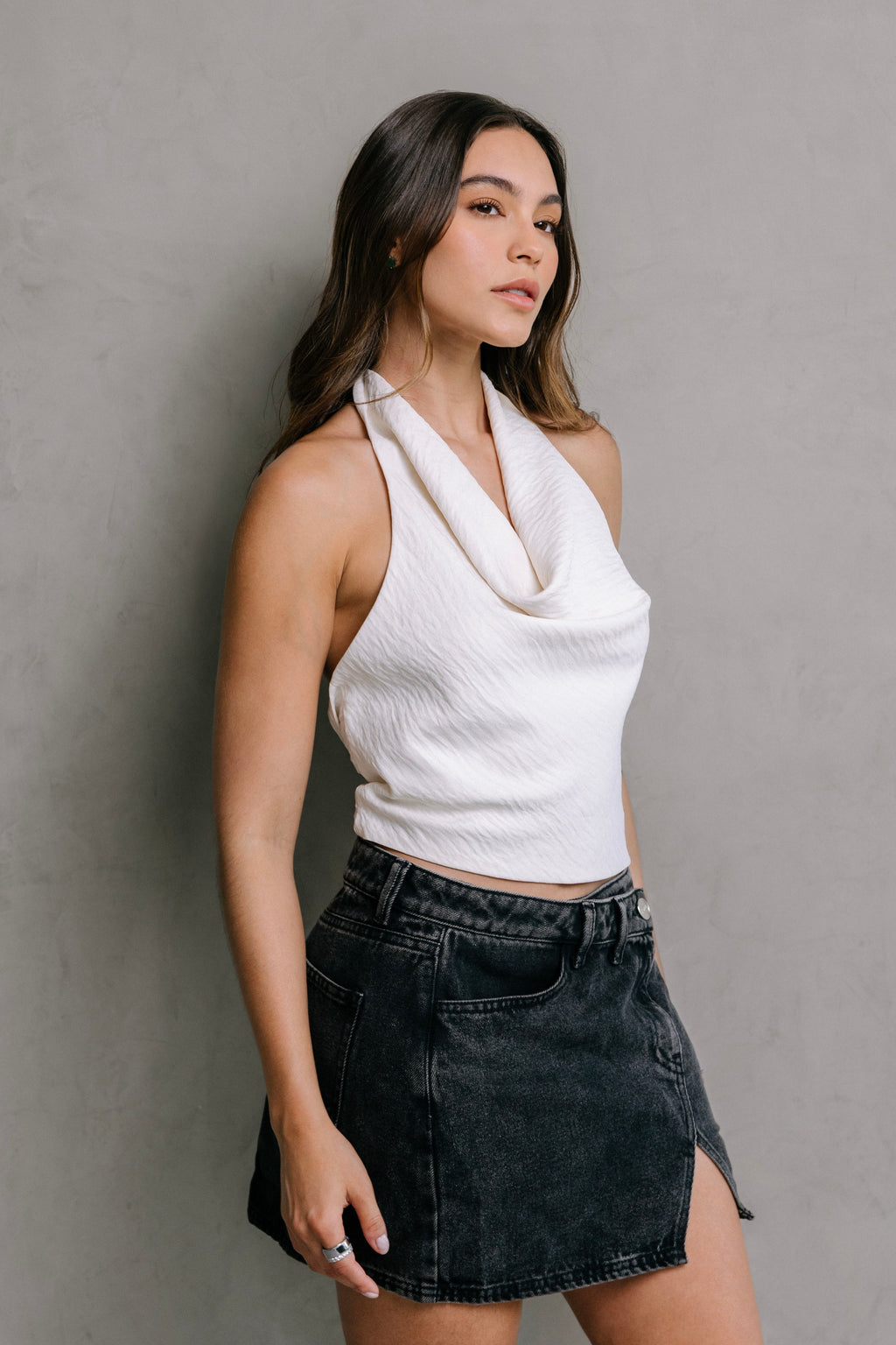 BLUSA DRAPEADA VAINILLA