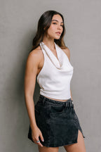BLUSA DRAPEADA VAINILLA