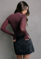 FALDA DENIM NEGRA