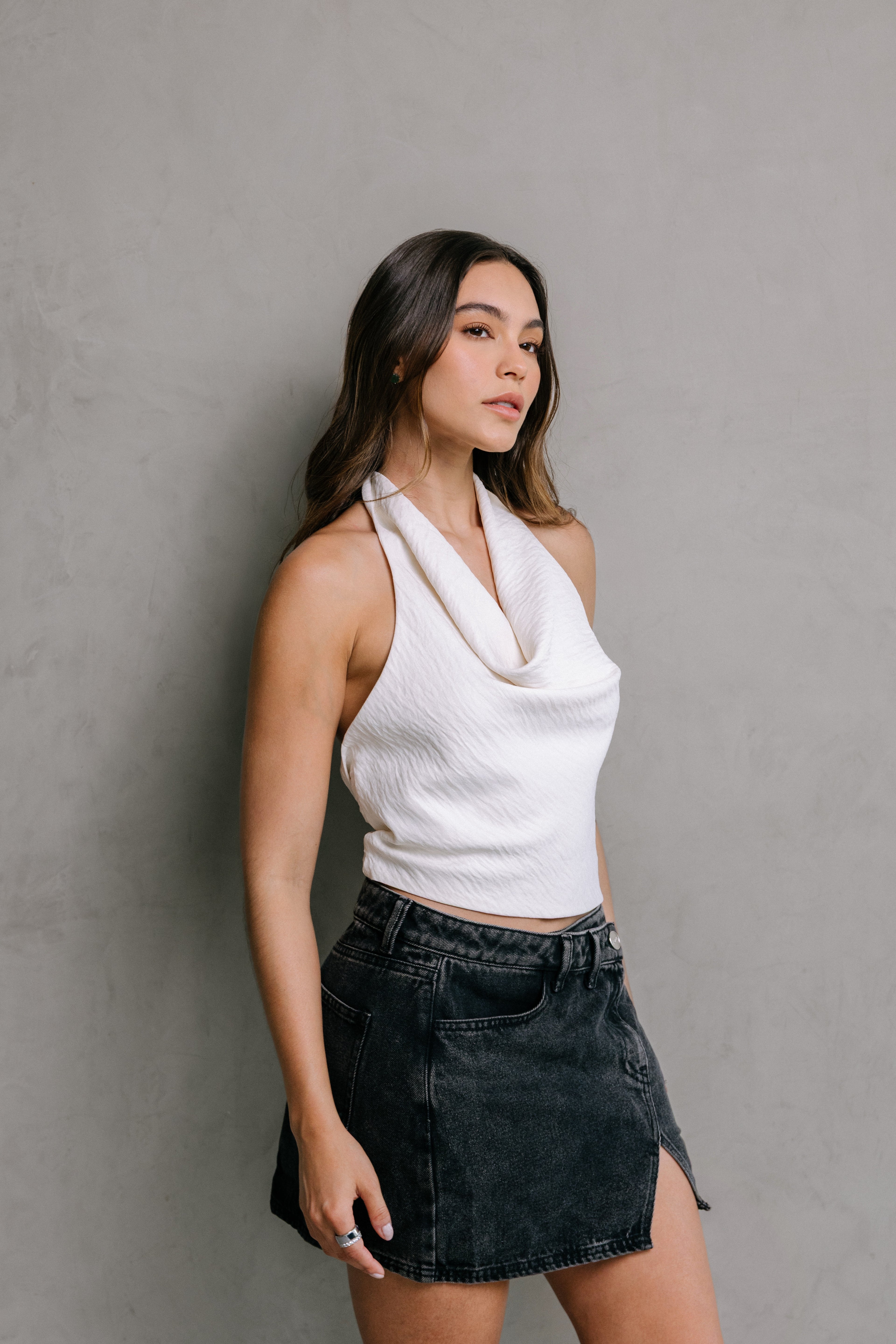 BLUSA DRAPEADA VAINILLA