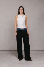 JEAN BOTONES DARK BLUE