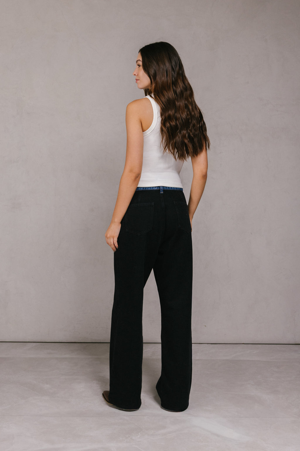 JEAN BOTONES DARK BLUE